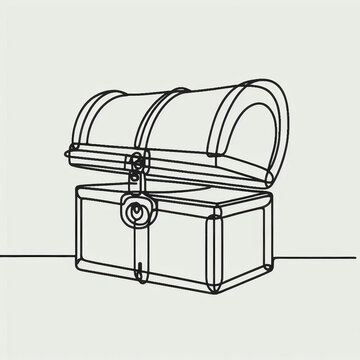recommend clip art: treasure chest silhouette  flat 