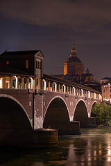 Pavia bridge covered bridge hamlet village country