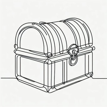 recommend clip art: treasure chest silhouette  flat 