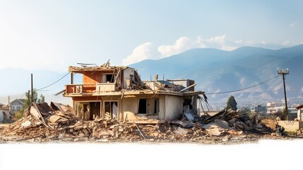 Fototapeta premium house in the mountains