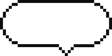 Pixel speech bubble cloud 8 bit y2k digital retro message with stars, arrow, heart. Game talk box, comment.b Text frame, border. 80s, 90s computer games.