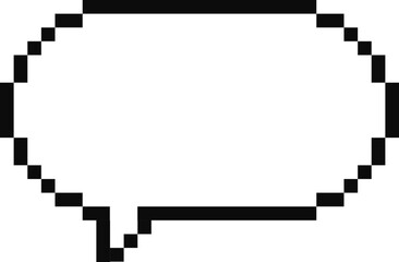 Pixel speech bubble cloud 8 bit y2k digital retro message with stars, arrow, heart. Game talk box, comment.b Text frame, border. 80s, 90s computer games.