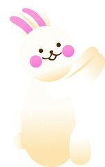 one rabbit hold somehing