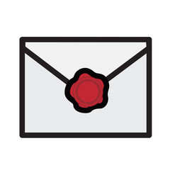 シーリングワックスのついた手紙