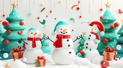 Christmas carols sticker pack, 3D realistic High quality image files, and festive design, perfect for holiday projects,