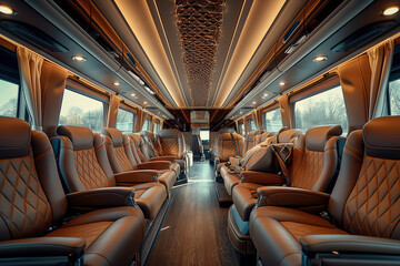 Fototapeta premium Bus interior