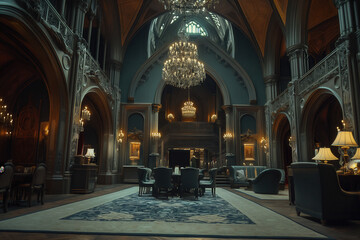 Fototapeta premium Gothic castle interior