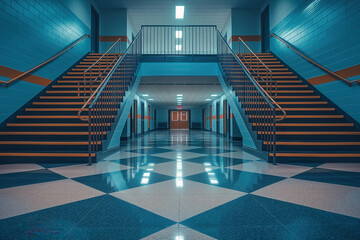Fototapeta premium High school interior