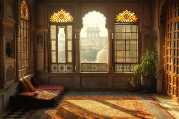 Indian palace interior