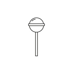 Lollipop icon vector. Candy illustration sign. Sweets symbol or logo.