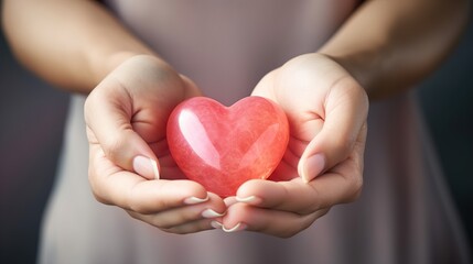 Obraz premium hands holding heart