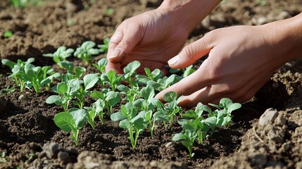 Seedlings in Hands