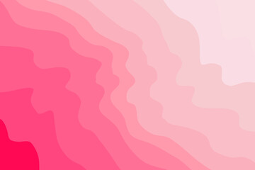 Aesthetic pink shades backdrop, wavy texture. Abstract pink waves background. Groovy stripes pattern with gradient texture. Nature curvy landscape with lights, shadows.