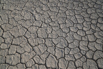The dry ground of the desert 