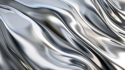 Shiny stainless sheet with abstract textures