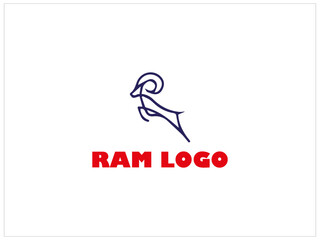 RAM LOGO design ,vector, illustration, icon and isolate template .