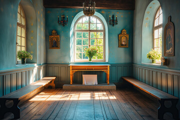 Small church interior