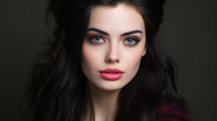Fototapeta premium portrait of a woman with lips