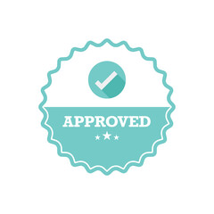 Approved badge design element