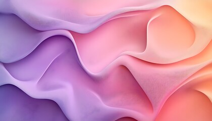 Obraz premium Seamless Abstract with Soft Curves in Lilac and Peach Fuzz