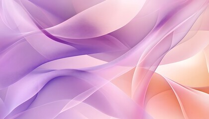 Fototapeta premium Seamless Abstract with Soft Curves in Lilac and Peach Fuzz