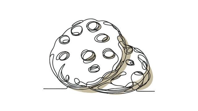 recommend clip art: cookie one line illustration