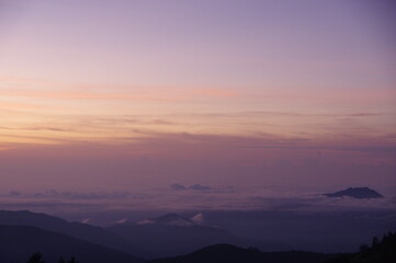 sunrise over the mountains