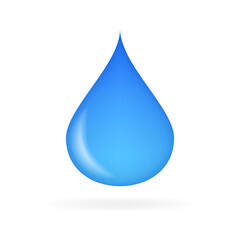 Water drop Emoji Icon. Emoji icon. Flat style. Vector icon.