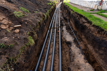 The Underground Installation of PVC Pipes within a trench is essential for various infrastructure...