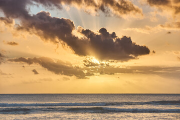 Beautiful sunset over the ocean