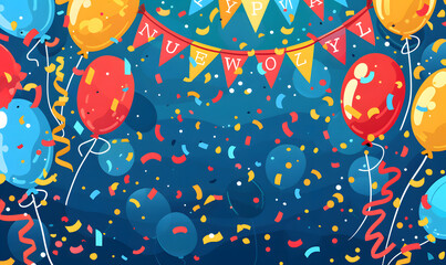 New Year and Christmas graphic advertising background