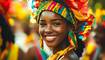 Fototapeta premium The beauty smiled and felt happy