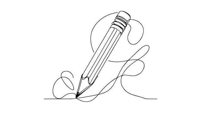 recommend clip art: pencil line art illustration