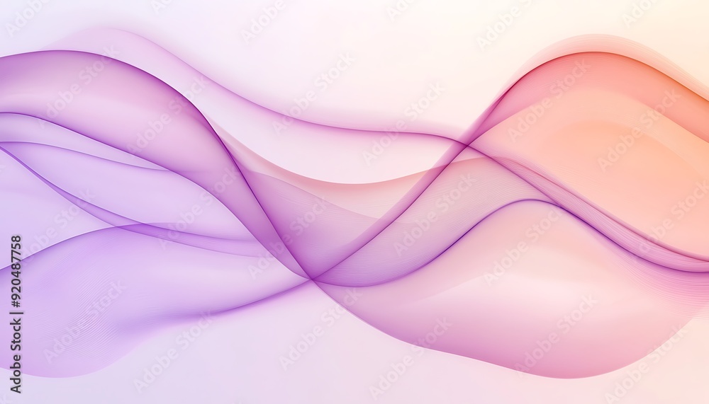 Poster Lilac and Peach Fuzz Calming Seamless Abstract Background