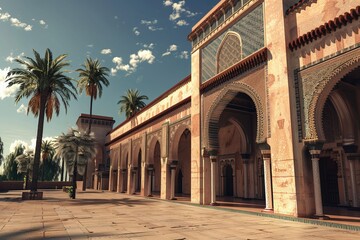 Obraz premium ai generative islamic university building
