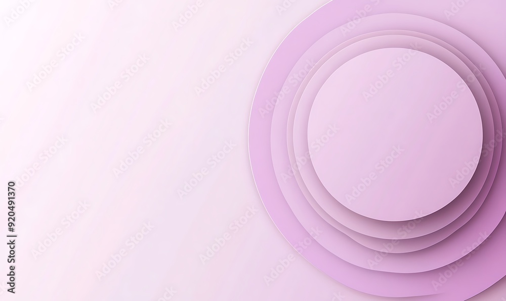 Poster Lilac Background with Small Corner Circle Adding Depth