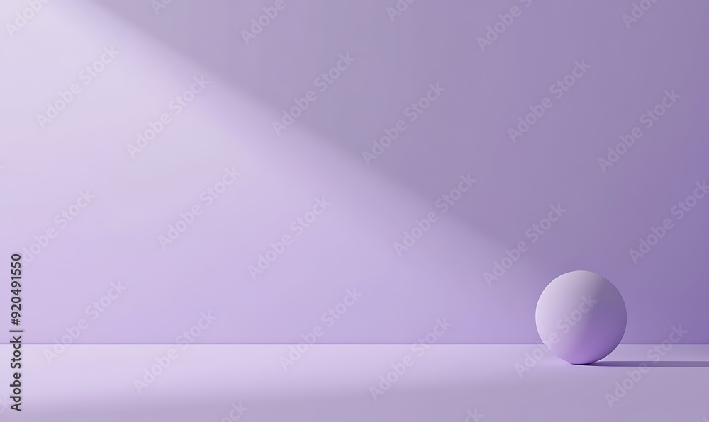 Aufkleber Lilac Background with Small Corner Circle Adding Depth