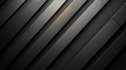 Obraz premium A dark background with a pattern of long, diagonal, metallic stripes.