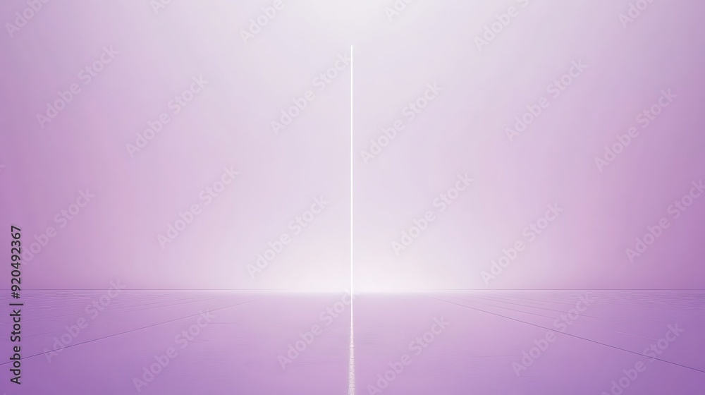 Aufkleber minimalist lilac background with centered thin white rectangle