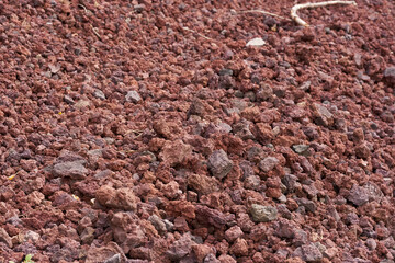 Rocks from an extinct volcano