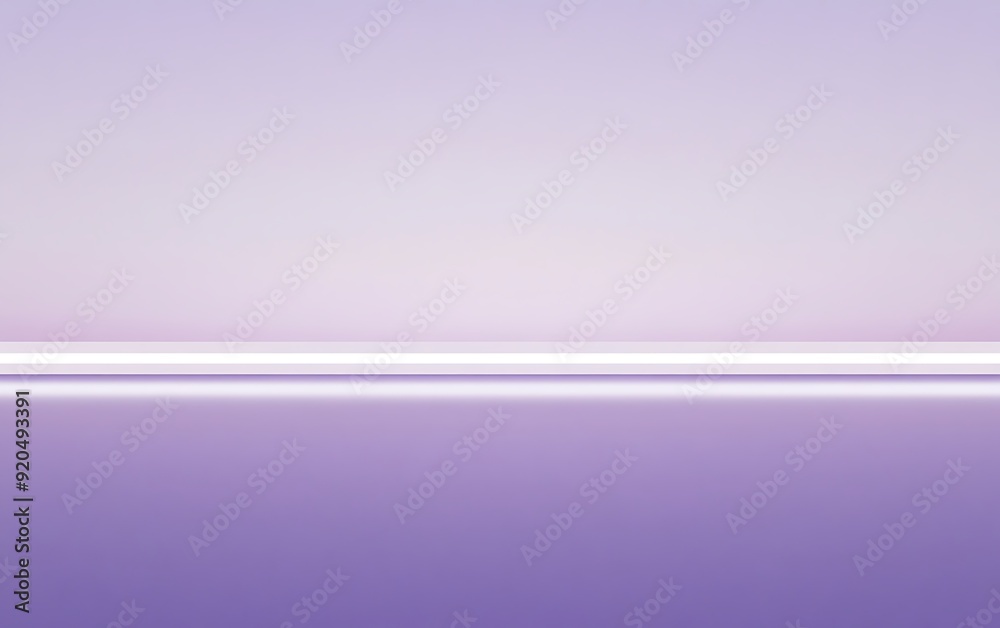 Poster solid lilac background with horizontal white line design