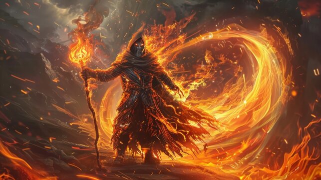 The image could be named Blazing Fireplace with Intense Flames This title captures the essence of the fire and heat, emphasizing the intensity and visual impact of the scene