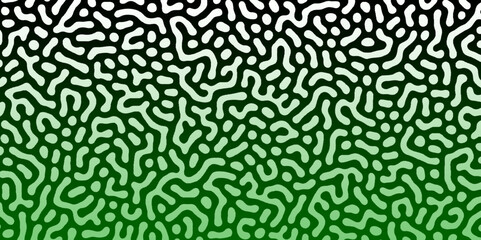 Abstract Turing organic wallpaper with background. Turing reaction diffusion monochrome seamless pattern with chaotic motion. Natural seamless line pattern. Linear design with biological shapes.