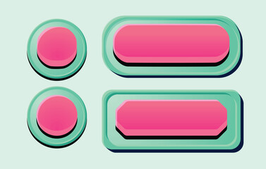watermelon colored button