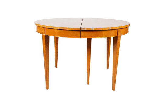 table isolated on white background, BORD, ett par, halvm&aring;ne. Signerade och daterade 1920.