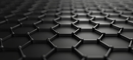 Fototapeta premium a 3D model. structuring carbon into graphite. 