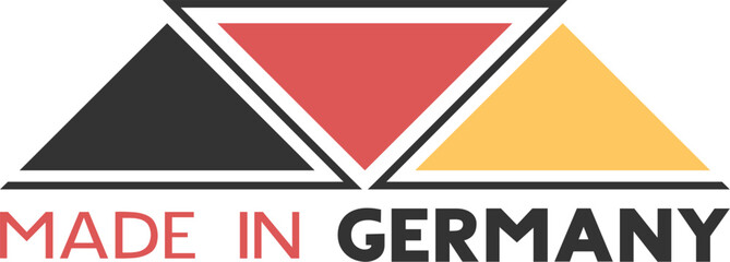 Design of made in Germany message