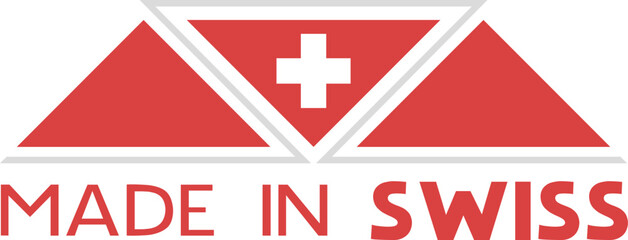 Design of made in Swiss message