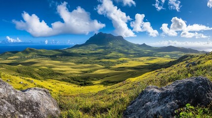 Obraz premium landscape with mountains and sky