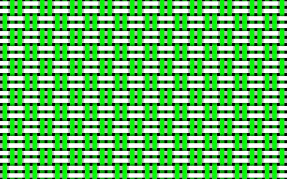 Green and white abstract line art background of various shapes.